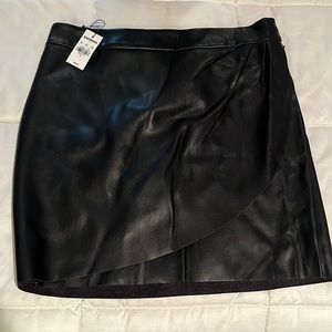 Express faux leather skirt